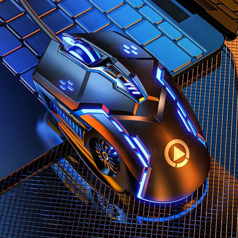 Chuột Máy Tính Chơi Game Gaming Có Dây G5 6D 3200dpi LED 7 Màu, Chuột Văn Phòng Làm Việc 6