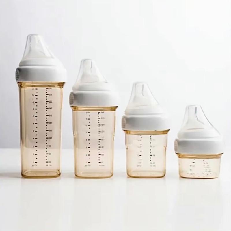 (Hỗ trợ thay núm) Bình Sữa HG cổ vuông nhựa PPSU núm ty mềm  Cho Bé Voi