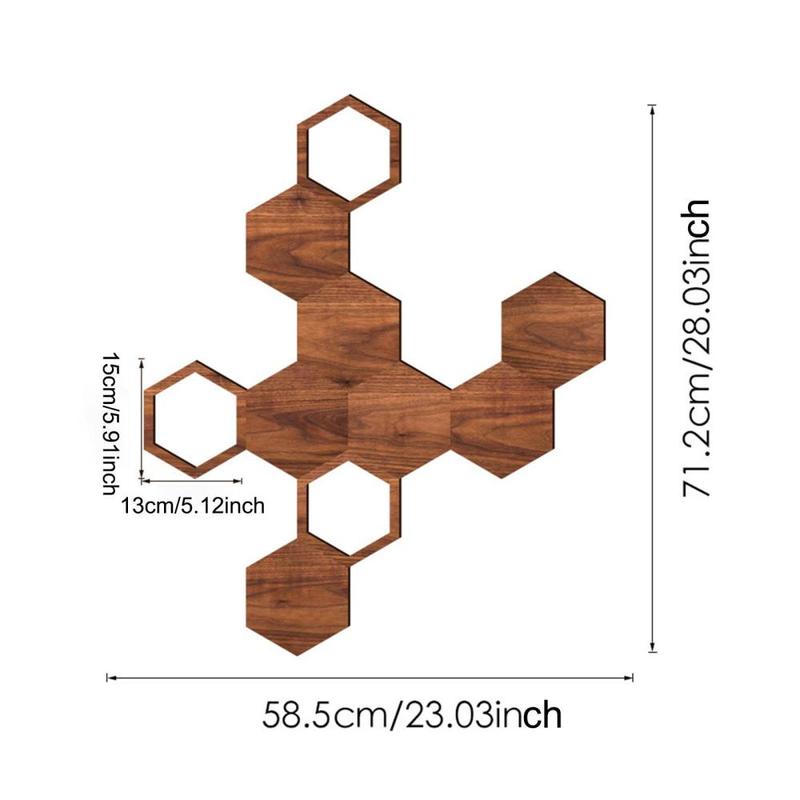 Product Introduction of Wood Wall Sticker Wallpaper Wall Poster Home Decoration Wall Art Decor for Offices Living Room Kitchen Wall Corner Bathroom 0