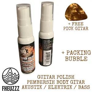 Guitar Polish Cairan Pembersih Body Fret Board Gitar Akustik Acoustic Elektrik Elecric Bass Merk Rocksman