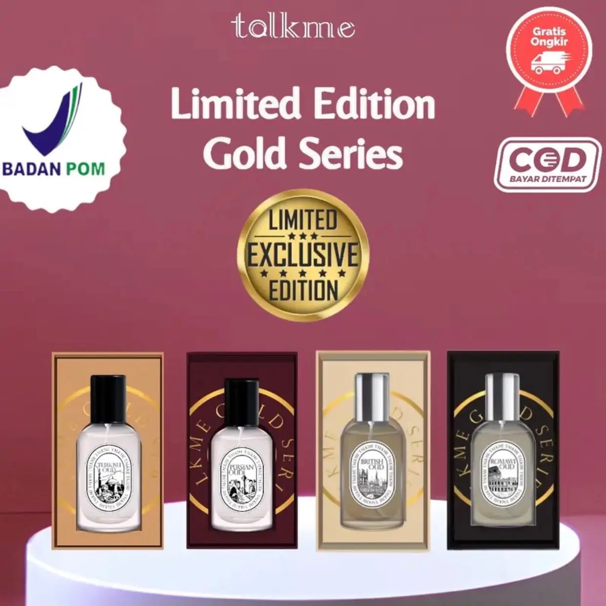 LIMITED EDITION GOLD SERIES BELI 3 GRATIS 1 (BEST SELLER) Tahan 12 jam ++ Uniseks Laki-laki Perempuan
