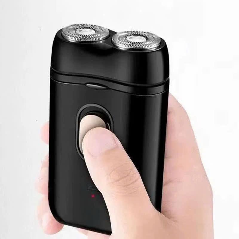 Máy Cạo Râu Mini 2 Lưỡi Kép Cạo Nổi - Đầu Cạo Chống Nước, Sạc Pin Siêu Nhanh