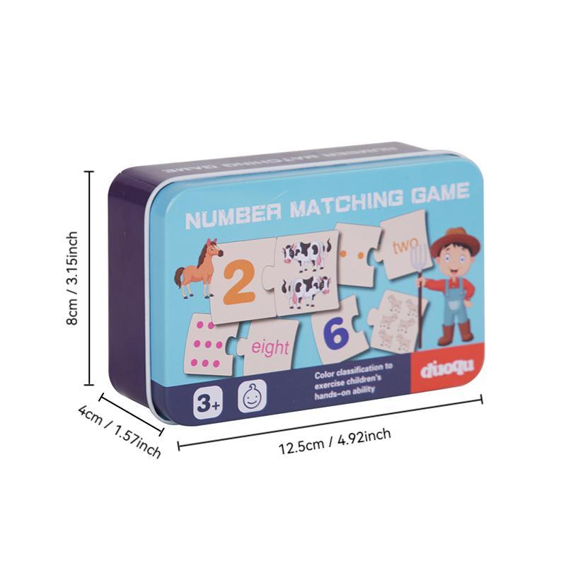 Number Matching Game, 1 Box Number Decomposition Educational Toy, Arithmetic Teaching Aid Toy, Educational Toy for Kids, Gift for Boys & Girls 1