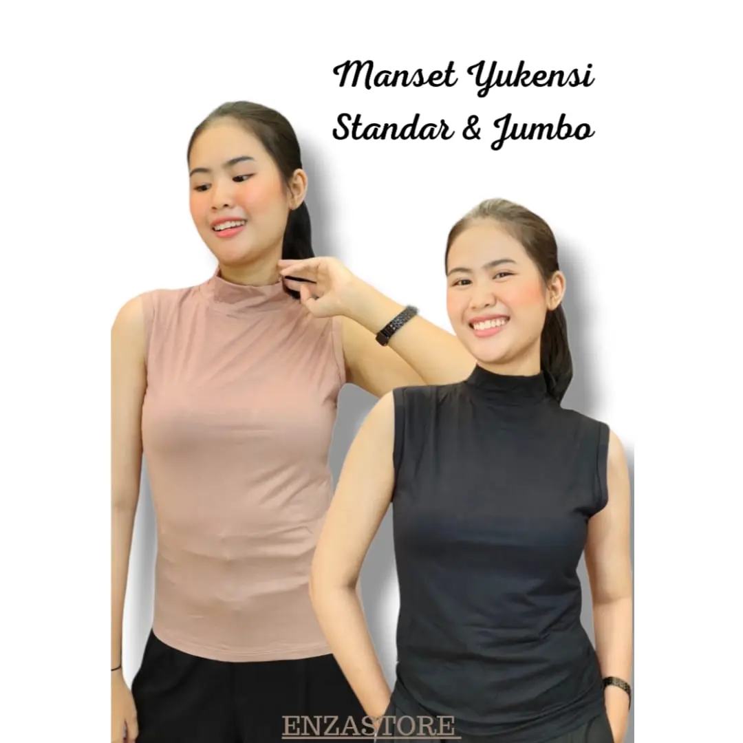 Manset buntung/manset atasan wanita yukensi Fit Hitam
