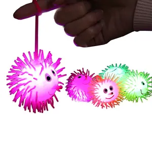 [COD] GD M289 Mainan Anak Warna Warni Ubur Bola Duri Lampu Yoyo Karet Anti Stres