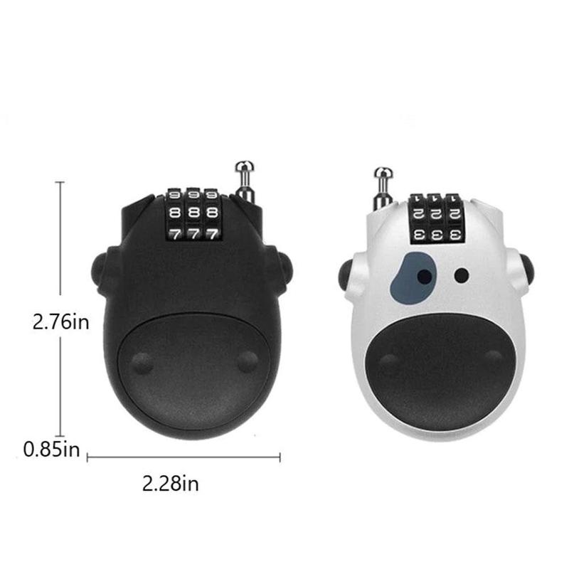 Product Introduction of Steel Wire Retractable Cable Lock for Motorcycle Helmets with Code Combination Security S3Y8 19