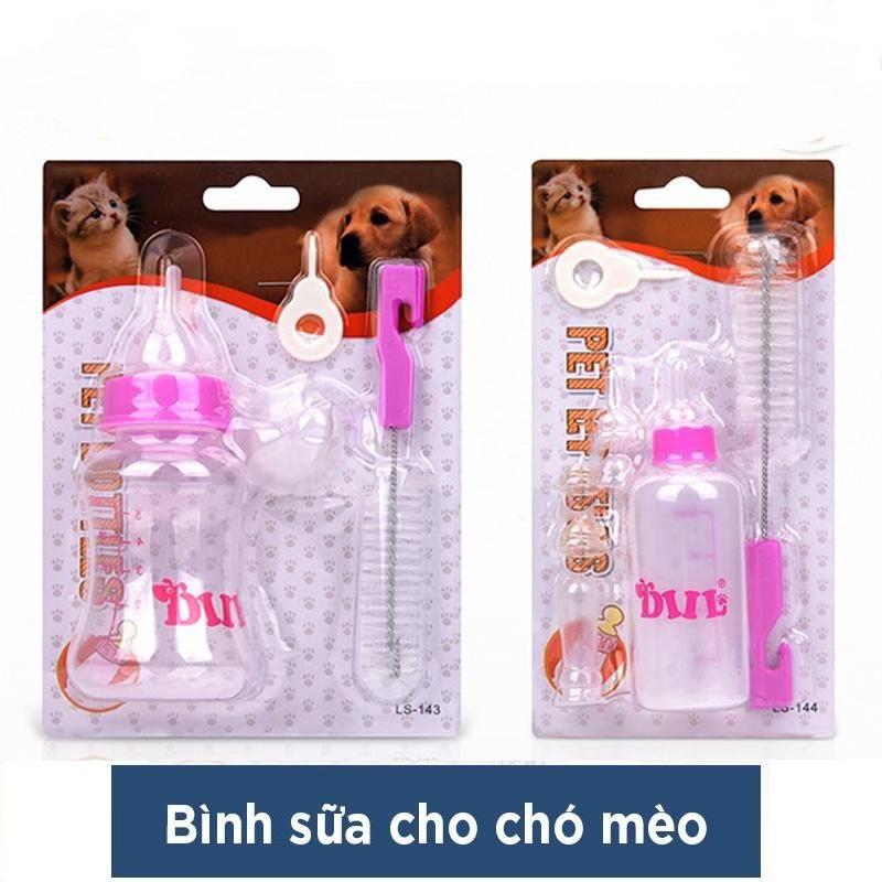 Bình bú, bình sữa bình ti cho chó mèo con cao cấp