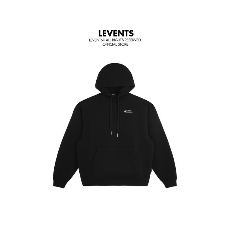 Áo Hoodie Levents 4 Years Anniversary/ Black Chất Nỉ Chân Cua Unisex