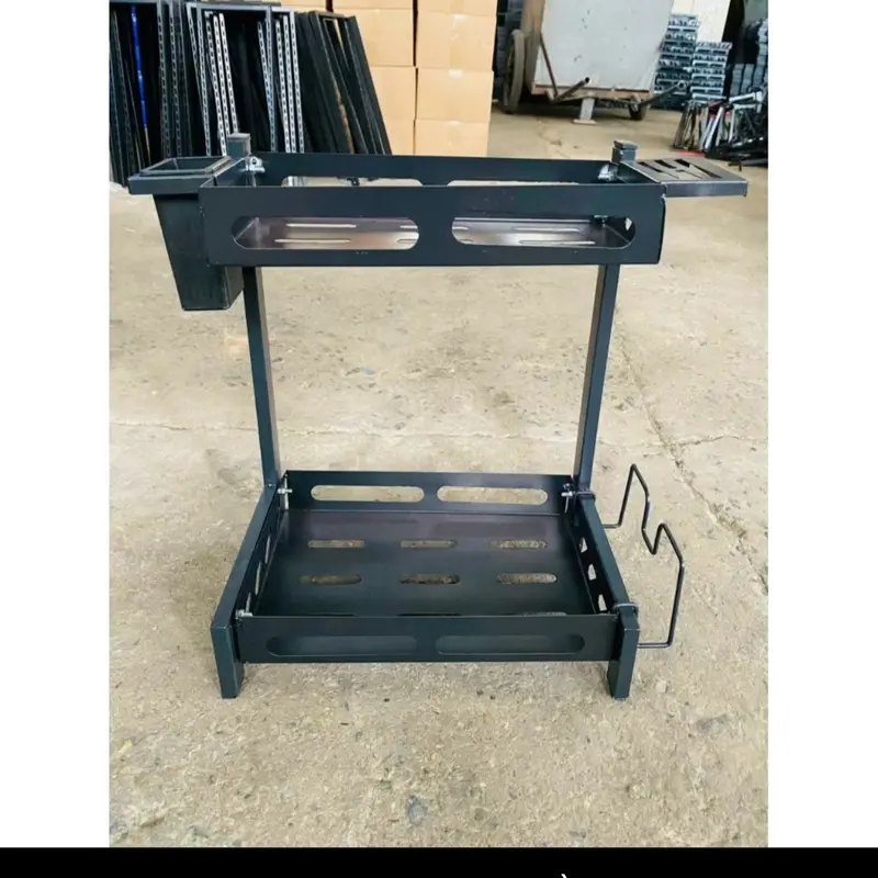 Kệ để gia vị 2 tầng,3 tầng được làm bằng thép cacbon không rỉ,sơn tĩnh điện 3 lớp kệ  danang 2