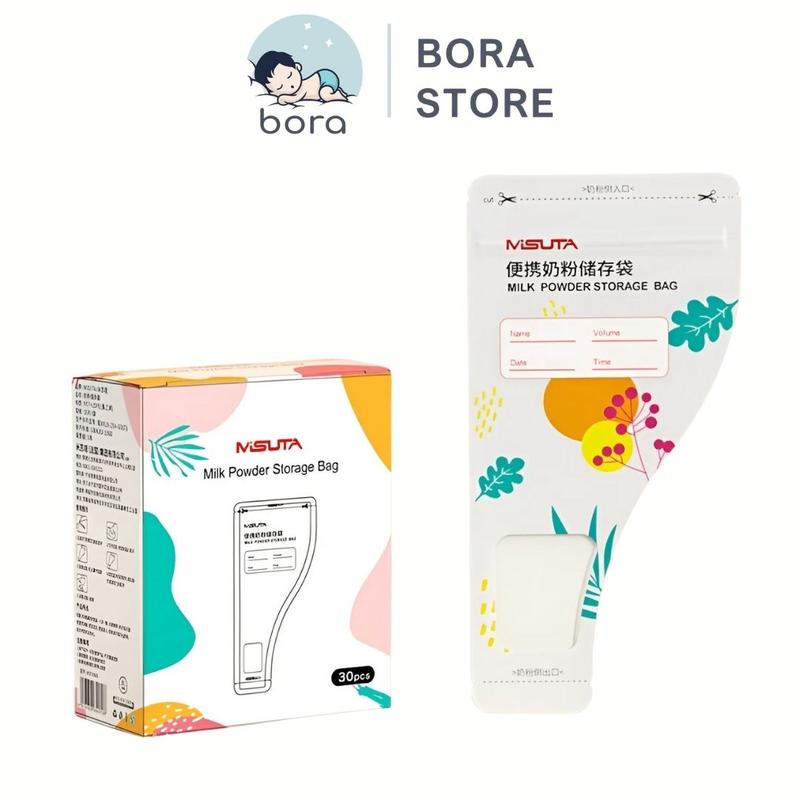 Túi đựng sữa bột Misuta, hộp 30 túi Trữ Sữa