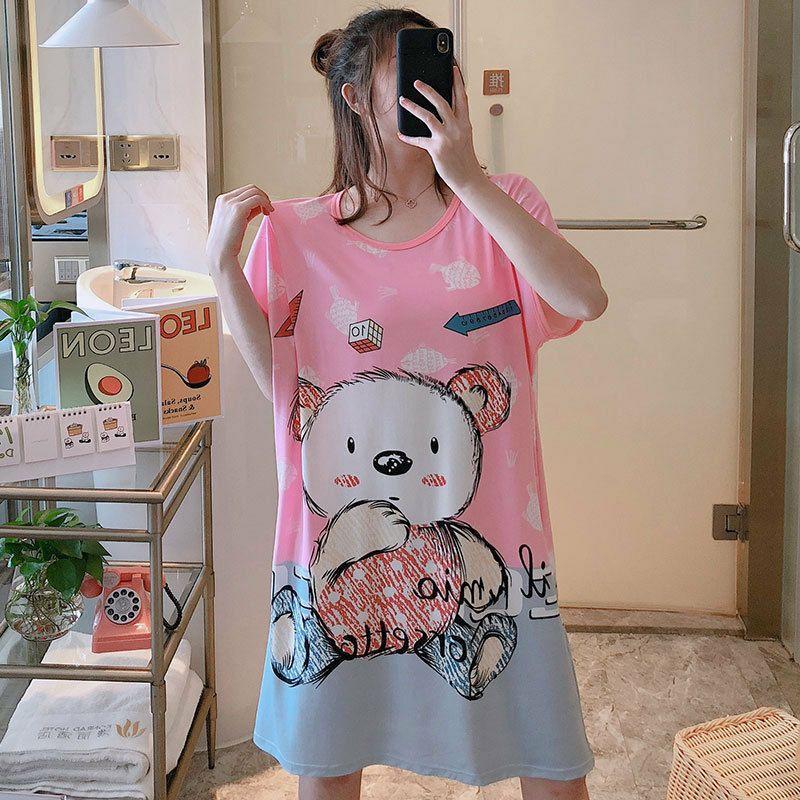 TC MALL READY STOCK Plus Size Cartoon Pyjamas Baju Tidur Wanita ...