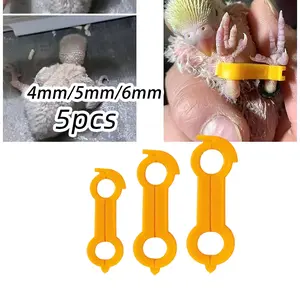 5PCS 4/5/6MM Alat Korektor Memperbaiki Kaki Anak Burung Yang Singkang Parkit  Untuk Burung Dengan Klip Fiksasi Kaki Keluar Dan Masuk Serta Ortotik Rehabilitasi