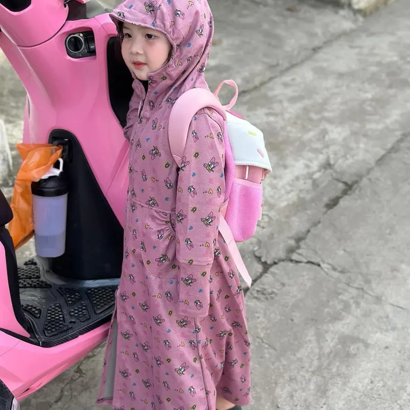 Váy, áo choàng chống nắng vải umi mềm mịn mát cho bé gái từ 2-12 tuổi 0