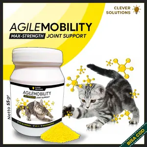 Clever Solutions ( Bisa COD ) Agile Mobility Vitamin Peningkat Imun Kucing Pelebat Bulu Kucing
