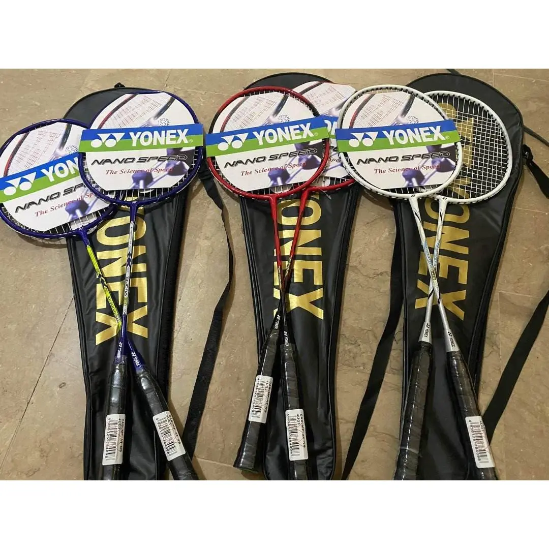 BADMINTON Double RACKET RANDOM COLOR DESIGN (1 pair ) - TikTok Shop ...
