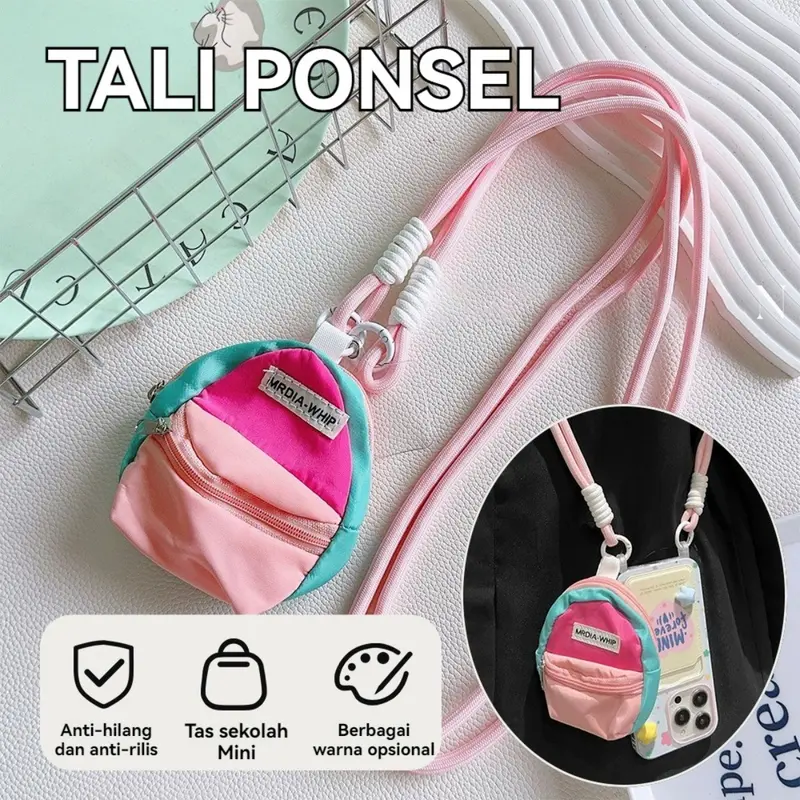 Dompet koin kunci warna-warni yang kreatif, boneka kartun, casing ponsel kecil yang lucu dan kreatif, selempang panjang Tali universal. Tali telepon selempang universal dalam berbagai desain.Gelang kunci halus buatan tangan dari resin akrilik berkualitas 0