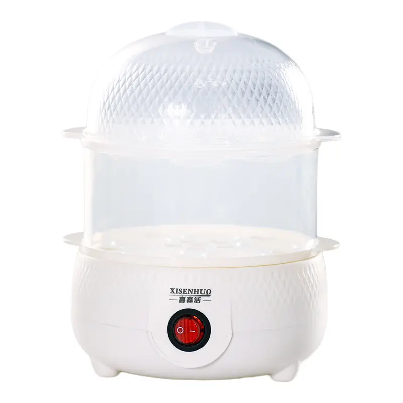 Egg Steamer Anti-Dry Burn Automatic Power Off Multifunctional Household Egg Cooker Small Egg Steaming Device Breakfast Mini Automatic 4