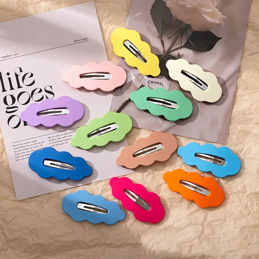 Fashion Hair Ornament Clouds Hair Clips Sweet Headwear Candy Color Hair Clips INS Style Cute Barrette Girls