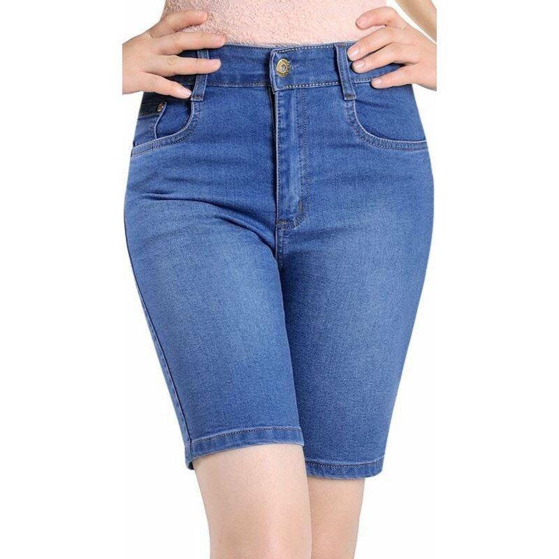 Quần Jean Ngố Nữ Lưng Cao Co Giãn Có Túi Women - Vải Jeans Cao Cấp Siêu Co Giãn Mịn Màng Thoáng Mát - Nhiều Màu - Xuất Xứ Việt Nam