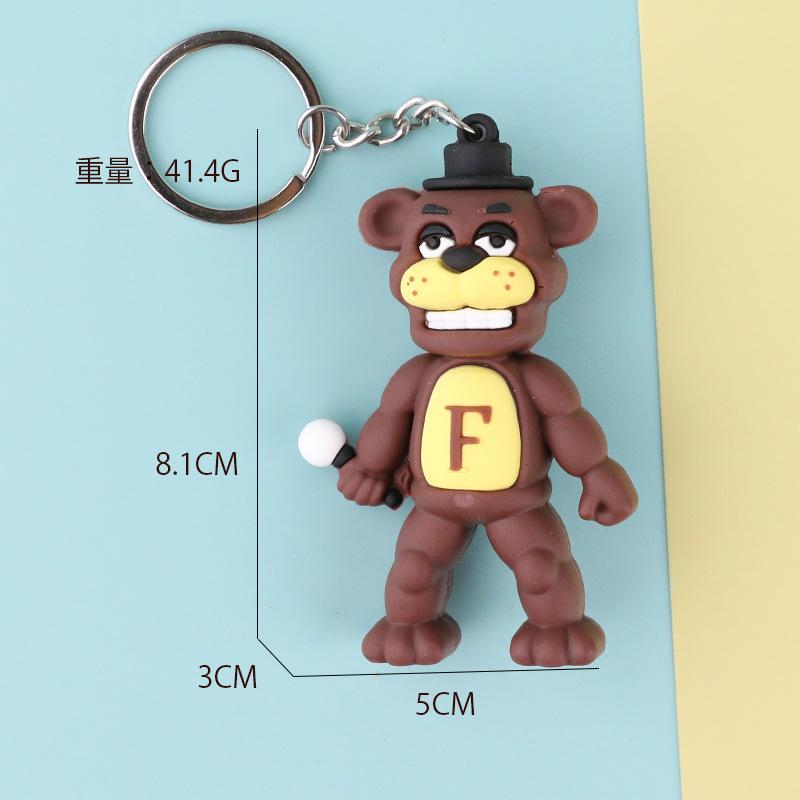 Pendant.Key Chain.Cute.Young Girl3d Stereo Doll Cartoon Key Button Pendant PVC Flexible Glue Advertising Keychain Anime Peripheral Pendant retro  sound  keychain pov  keychain 3