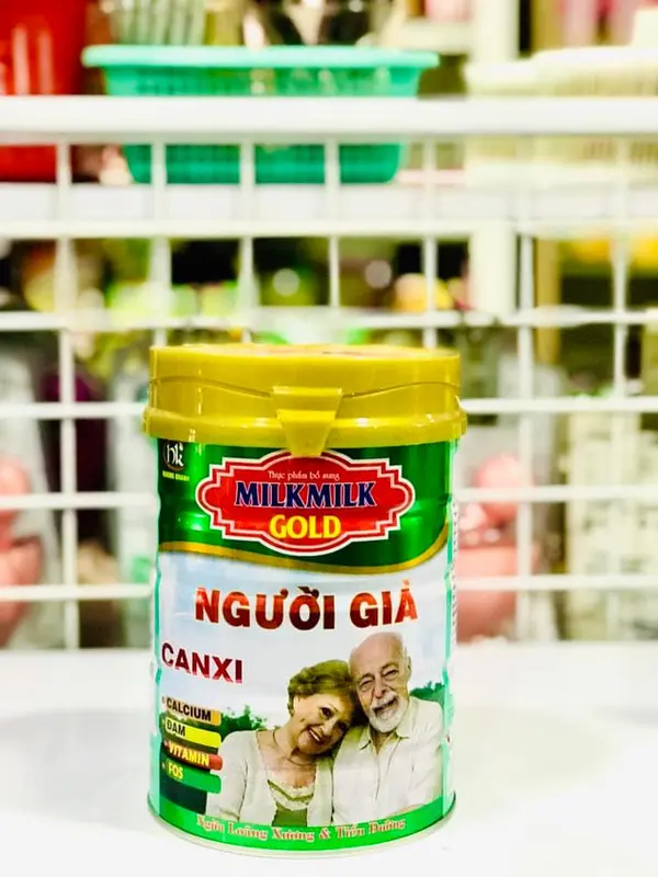 Sữa canxi dành cho người già Milkmilk Gold canxi lon 900g 6