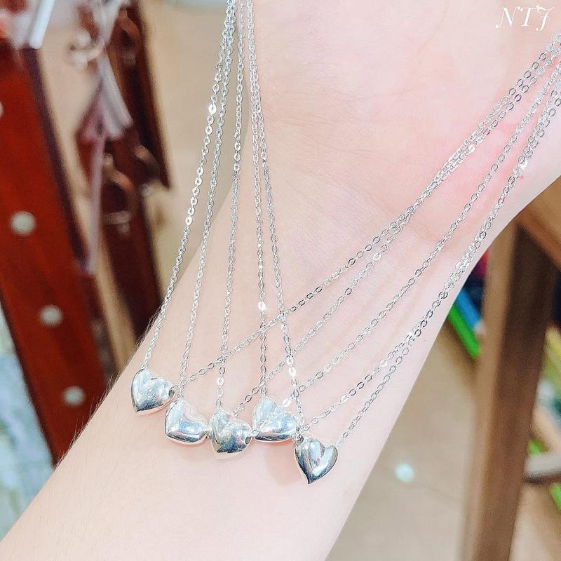 Dây chuyền tim bac ta , dây chuyền mặt tim , dây chuyền bac nữ 1