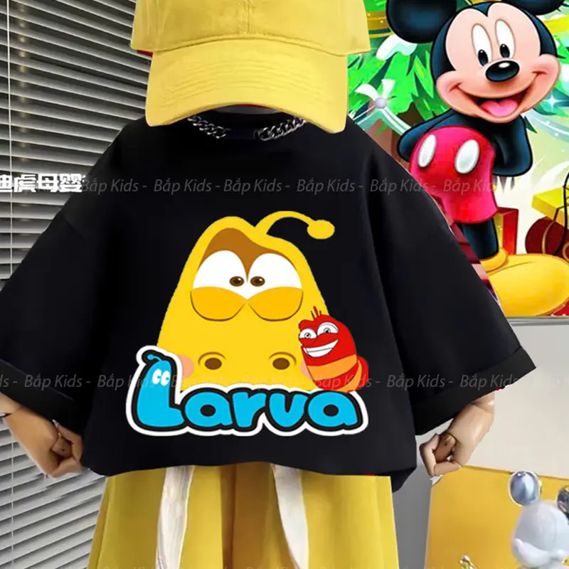 ( ĐÓN HÈ) Bộ quần áo LARVA cho bé trai 25 - 55kg không kèm phụ kiện 2