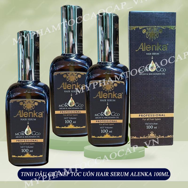 Tinh dầu dưỡng bóng và giữ nếp tóc uốn sóng lơi Alenka Hair Serum 100ML