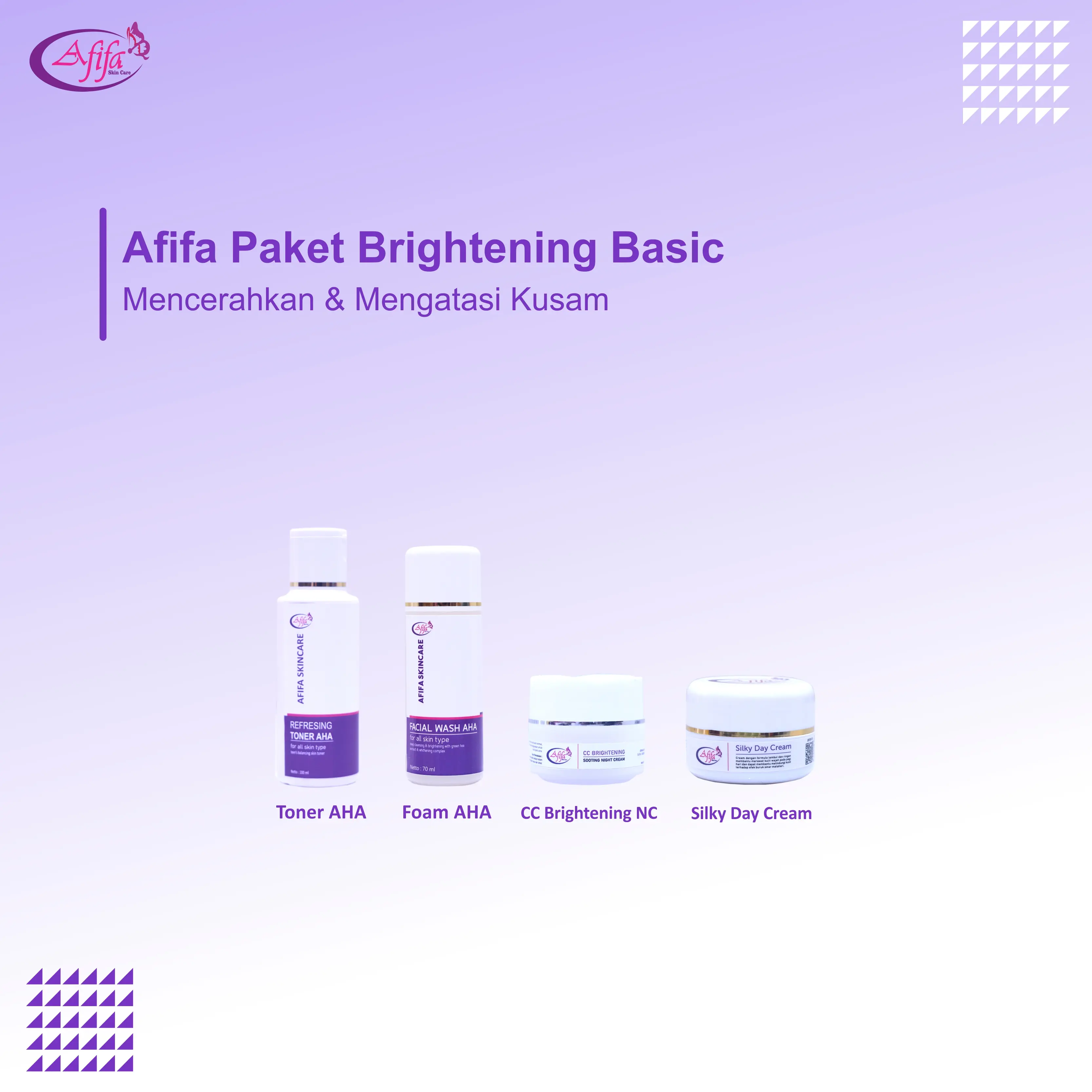 AFIFA PAKET BRIGHTENING BASIC | MENCERAHKAN & MENGATASI KUSAM