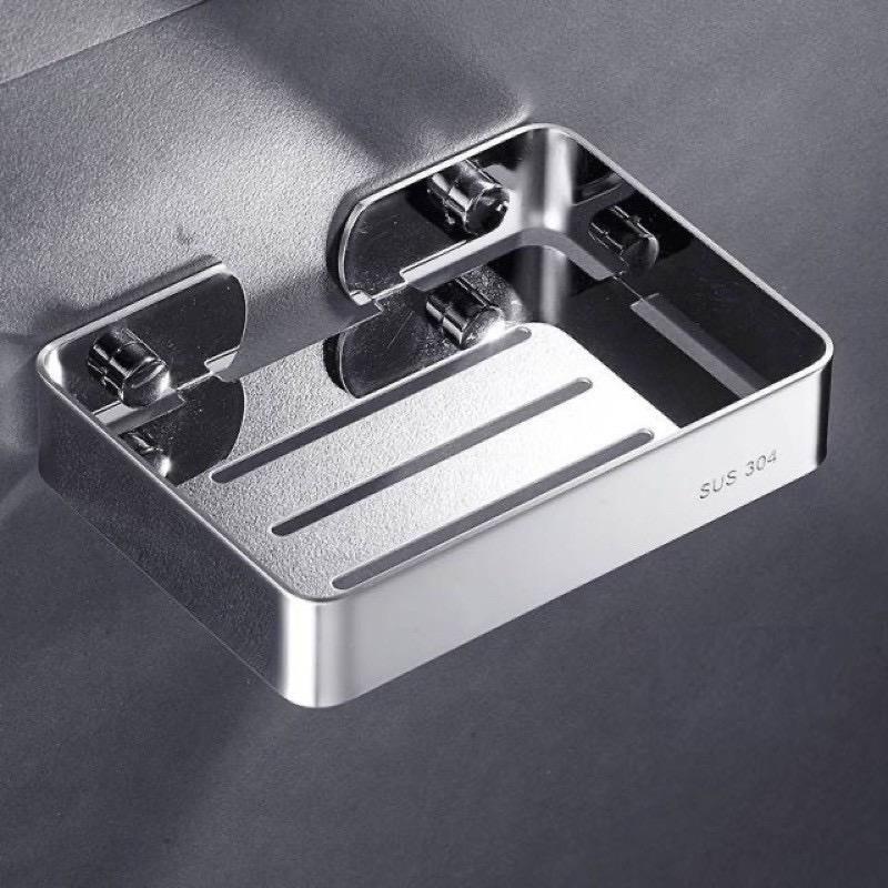Khay đựng xà phòng inox sus 304 bánh vuông vắn bảo đảm độ bền cao