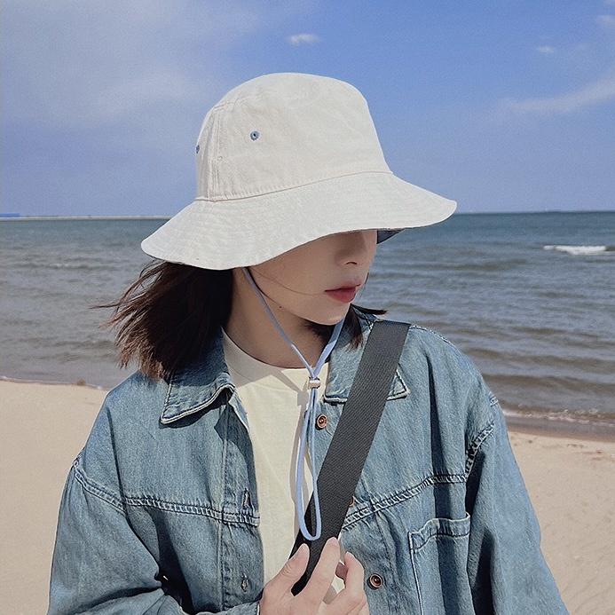 Mũ tai bèo nón bucket cột dây  phong cách unisex mẫu mới hàng có sẵn 3