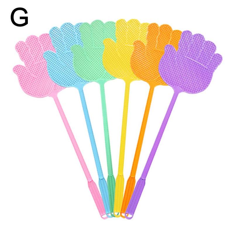 Product Introduction of 1/6 Creative Palm Fly Swatter Manual Model Plastic Fly Swatter Mosquito Swatter Lengthened Thickened Large Anti-mosquito Swatters 36