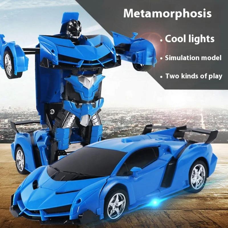 One click remote control transformation car Rc charging racing - TikTok ...