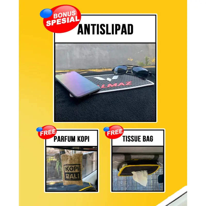BELI 1 DAPAT 4 | Cover Dashboard Mobil CALYA 2016-2023 Pelindung Dasbor - Alas Taplak Dasbord aksesoris interior Hiasan dalam mobil - karpet pelindung panas dasbord dari sinar matahari bahan Premium 2