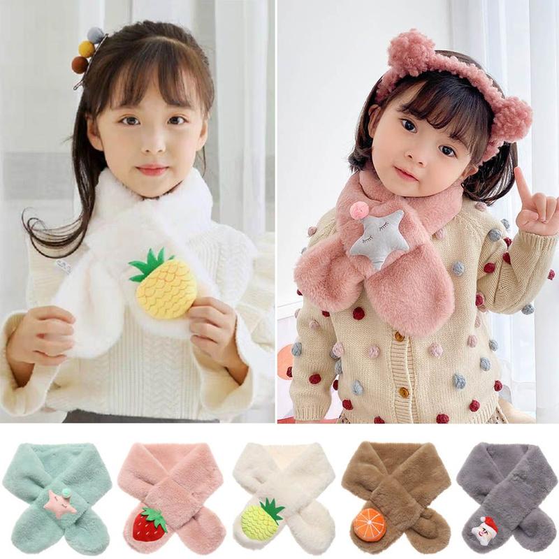 Product Introduction of Winter Collar Thickening Cute Kid's Scarves Children Shawls Toddler Scarf Neckerchief 17