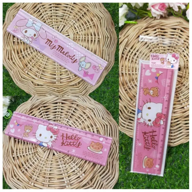 ไม้บรรทัดเหล็ก B.K. ไม้บรรทัดลายลิขสิทธิ์ Kitty