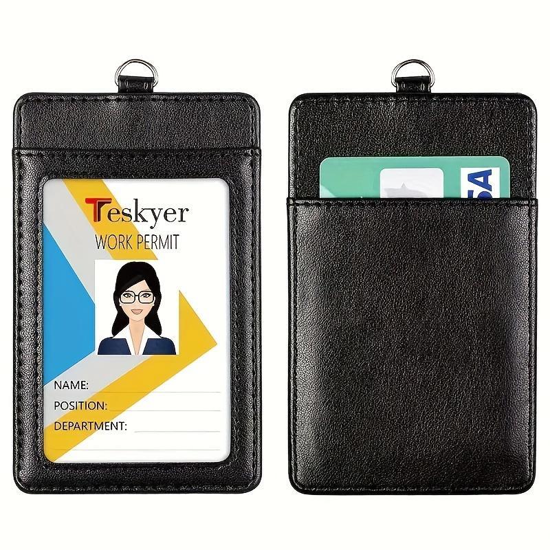 Product Introduction of Identification Badge Holder & Lanyard Set, 1 Count Identification Credit Card Badge Holder with Lanyard, Office Stationery & Supplies for Dormitory Bank Workplace Hospital 4