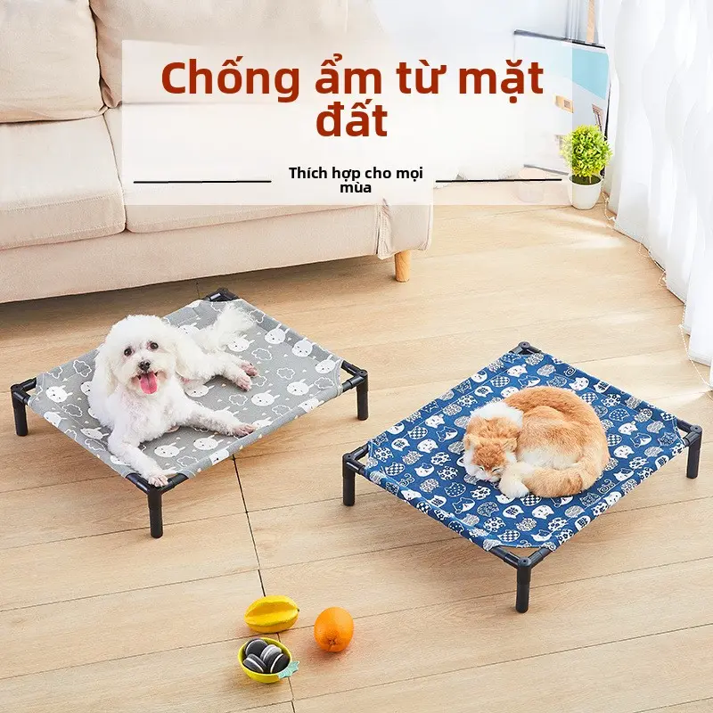 Giường, ngoài mặt đất, để thông gió và chống ẩm, thích hợp cho mùa mưa Sài Gòn thảm  lót  chuồng  chó cat  box  house ổ  mèo  ngủ chung  cư  mèo ngôi  nhà  mèo cat  tree cat  cat  house puppy  house gối  loa  cho  mèo nhà  kính  nuôi  mèo ổ  cho  chó  ngủ