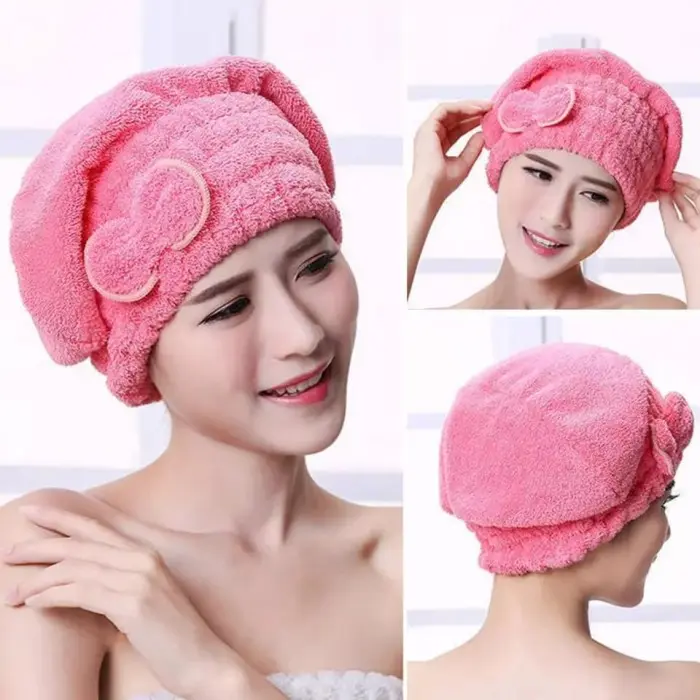 Handuk Pengering Rambut Head Towel Fast Dry Hair Handuk Import microfiber Topi handuk  keramas