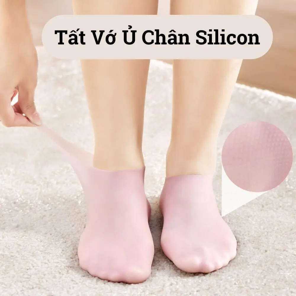 Vớ ủ chân silicon dưỡng ẩm chống khô da nứt nẻ