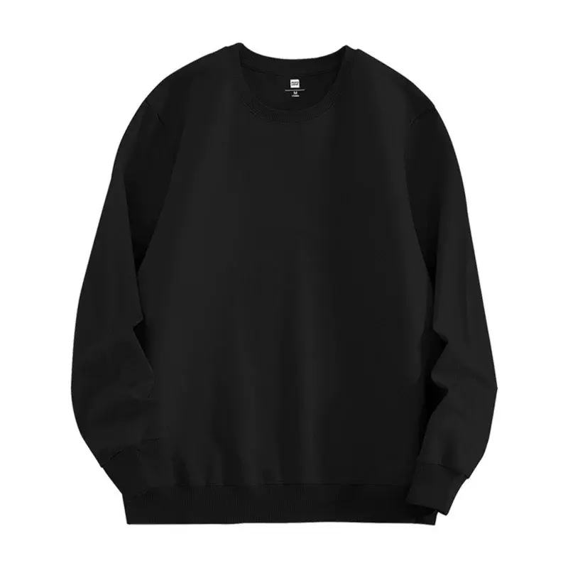Áo sweater nỉ lót lông nhung nam trơn tay dài