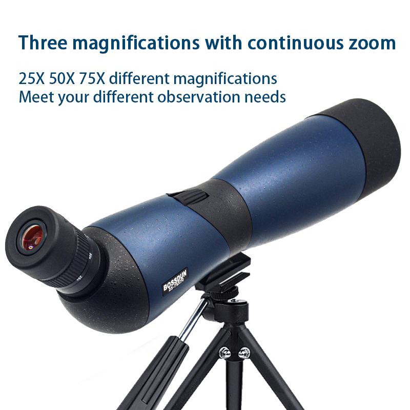 25-75x70 Spotting Scope Zoom Monocular BAK4 Prism Waterproof Telescope For Target Shooting Bird Watching Outdoor Camping Hunting - Image 3