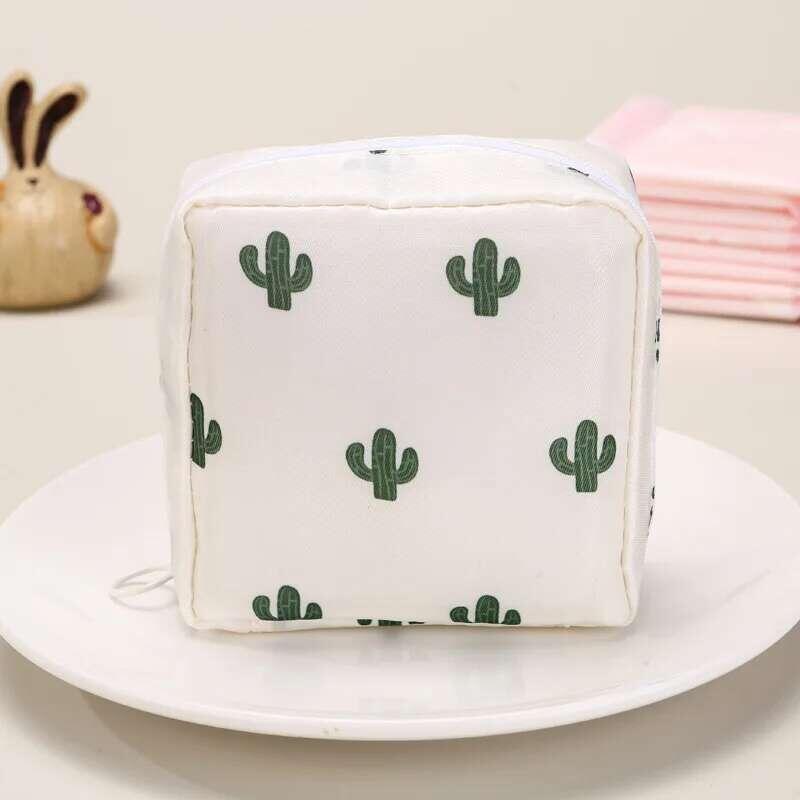 Product Introduction of Women Tampon Storage Portable Waterproof Organizer Pouch Cartoon Pattern Sanitary Napkin Bag 43