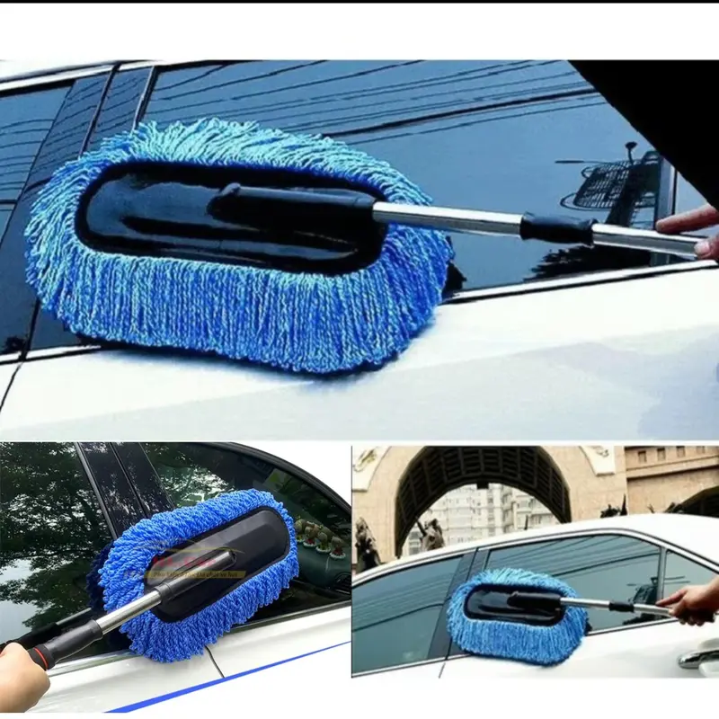 Chổi Lau Xe Ô Tô-Chổi Rửa Xe Ô Tô Chuyên Dụng-Chỉnh Độ Dài Ngắn-Sợi Mềm Bảo Vệ Thân Vỏ Xe 4