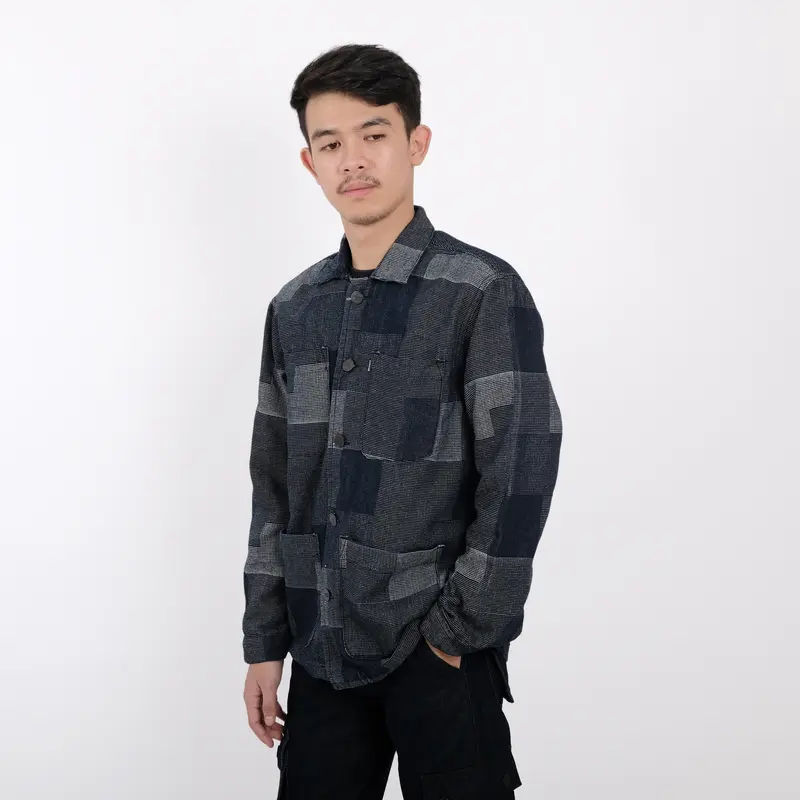 Rockmaker Denim Jacket Mondrian Jaket Pria 1