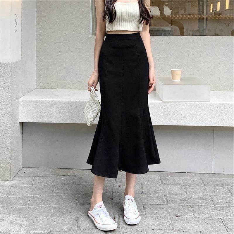 Chân váy Susuclothing đuôi cá ghép 8 mảnh  trẻ trung có lớp lót sang trọng Chân váy đi tiệc, đi làm Đuôi cá 8 mảnh Nữ Women Susuclothing