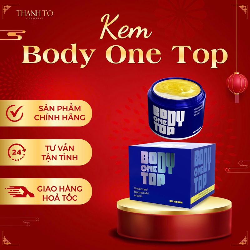 Kem Body One Top | Thanh Tô Cosmetic 160gr    Dưỡng Da Body Làm Đẹp Da