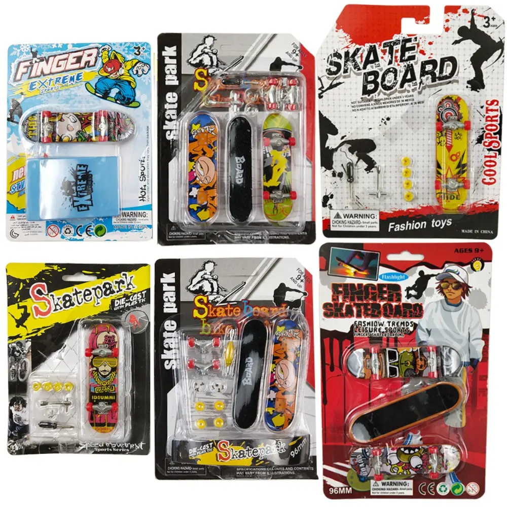 Finger Toy For Kids Innovative  Skateboard Fingerboard Toy Children Gift Skate Truck Mini Skateboard Surfing Toys Skateboard Model Mini Finger Boards Finger Skateboard Tabletop Toys