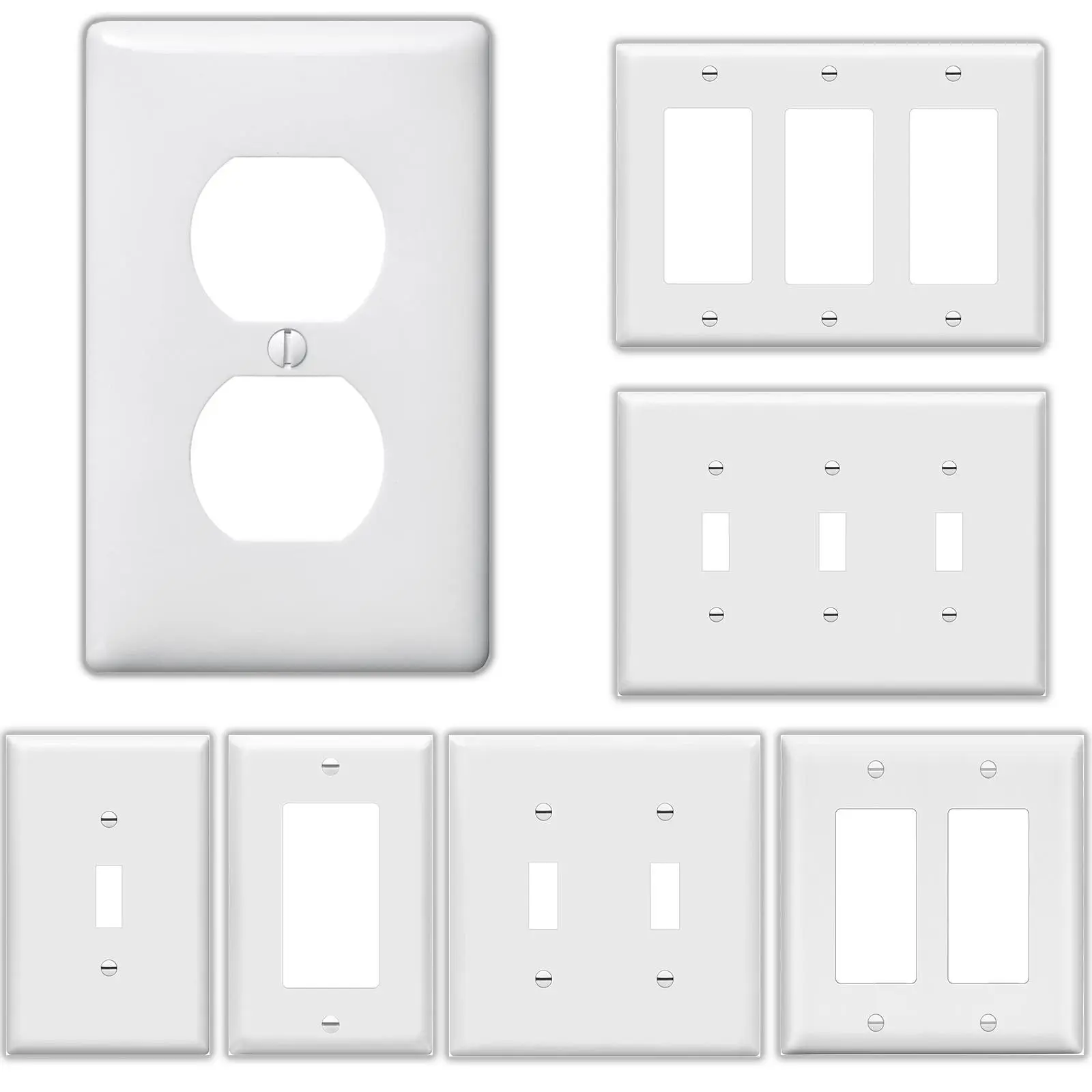 Light Switch Cover Plate, 1 Count Electrical Outlet Cover, Toggle Wall Plate Cover, Durable Polycarbonate Thermoplastic Switch Cover Plate
