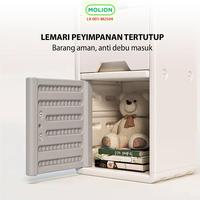 Gambar MOLION Pakaian Lemari Kabinet Plastik HDPE 41x31x108cm Lemari Mainan Serbaguna Minimalis 001-M2504 - A dari Calary Toys Kota Surabaya 5 Tokopedia